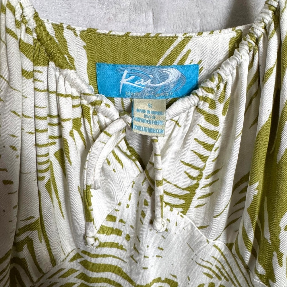 Olive Palm Print Maxi Dress - Women - Picture 9 of 16